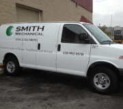 Vehicle graphics of Smith Mechanical Van